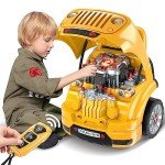 Kids Mechanic Truck Engine Play Set for Boys