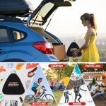 Car Roadside Emergency Kit, Auto Vehicle Truck Safety Emergency Road Side Assistance Kits with Jumper Cables, First Aid Kit, Tow Rope, Reflective Warning Triangle, Tire Pressure Gauge, etc