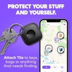 Tile by Life360 Mate (2024) Bluetooth Tracker, Keys Finder and Item Locator for Keys, Bags and More. Phone Finder. Both iOS and Android Compatible. 1-Pack (Black)