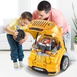 Kids Mechanic Truck Engine Play Set for Boys