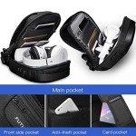 Waterproof Men's Sling Bag with USB Charging Port