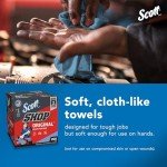 Scott® Shop Towels Original (75190), Blue, Pop-Up Dispenser Box (200 Towels/Box, 8 Boxes/Case, 1,600 Towels/Case)