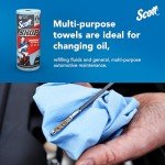 Scott Shop Towels Original, Big Rolls, 4 Packs of 6 Rolls, 11"x9.4" Blue Sheets, 24 Rolls/Case, 1,440 Towels/Case