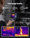 TOPDON TC004 Mini Handheld Thermal Imaging Camera, 240 x 240 TISR Resolution, -4°F to 842°F, 15-Hour Battery Life, 128 x 128 IR Resolution, 25Hz Infrared Camera, High/Low Temp Alerts, Auto Shutdown