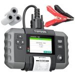 Car Battery Tester, TOPDON BT600 12V, 12V/24V Cranking Tests and Charging Alternator Load 100-2000CCA Digital Battery Voltage Tester, 3.5" Screen with Built-in Printer