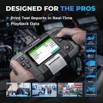 Car Battery Tester, TOPDON BT600 12V, 12V/24V Cranking Tests and Charging Alternator Load 100-2000CCA Digital Battery Voltage Tester, 3.5" Screen with Built-in Printer