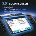 Car Battery Tester, TOPDON BT600 12V, 12V/24V Cranking Tests and Charging Alternator Load 100-2000CCA Digital Battery Voltage Tester, 3.5" Screen with Built-in Printer