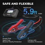 Car Battery Tester, TOPDON BT600 12V, 12V/24V Cranking Tests and Charging Alternator Load 100-2000CCA Digital Battery Voltage Tester, 3.5" Screen with Built-in Printer