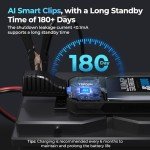 Car Battery Jump Starter, TOPDON 2000A Peak Jump Starter for Up to 8L Gas/6L Diesel Engines, 12V Portable Battery Booster Jump Starter Pack with Jumper Cables and EVA Protection Case