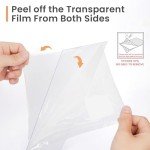 upsimples 12x16 Picture Frame Set of 5, Display Pictures 8.5x11 with Mat or 12 x 16 Without, Wall Gallery Poster Frames, Black