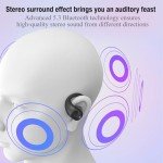 Open Ear Bluetooth Headphones with Smart Display