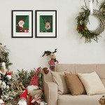 upsimples 12x16 Picture Frame Set of 5, Display Pictures 8.5x11 with Mat or 12 x 16 Without, Wall Gallery Poster Frames, Black