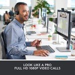 Logitech HD Pro Webcam C920, Widescreen Video Calling and Recording, 1080p Camera, Desktop or Laptop Webcam