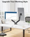 MOUNT PRO Dual Monitor Mount Fits 13 to 32 Inch Screen, Height Adjustable Monitor Stand for 2 Monitors, Gas Spring Display Arm Holds up to 17. 6lbs Each, Computer Desk VESA Mount, Black