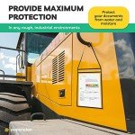 Hanging Job Ticket Holders 9x12 - (30 Pack), by Paper Plan - Strong, Reusable Horizontal Sleeves for Easy and Lasting Organization