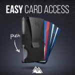 Slim RFID Wallet for Men & Women - Onyx Black