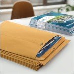 Quality Park 9-1/2" x 12-1/2" Clasp Envelopes, Brown Kraft, Gummed Flap, 100/Box (QUA37793)