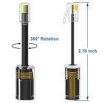 NECABLES 2+2Pack No Tangle Phone Cord for Landline 2pcs Telephone Handset Cord and 2pcs Detangler for Desk Phone Black