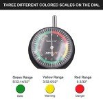 SAFELIFE Tire Tread Depth Gauge, 10 Pack Dial Type Tire Tread Depth Gauge Professional for Motorcycle, Car,Truck and Bus,Easy Reading Tyre Tread Depth Gauge in 32nds