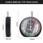 SAFELIFE Tire Tread Depth Gauge, 10 Pack Dial Type Tire Tread Depth Gauge Professional for Motorcycle, Car,Truck and Bus,Easy Reading Tyre Tread Depth Gauge in 32nds