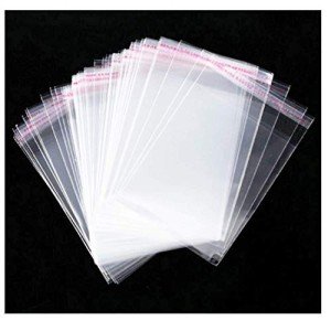 JOSDIOX Self Sealing Cellophane Bags Self Adhesive,3X4 Inches Clear Resealable Cellophane Bags 3x4 inch100 Pcs