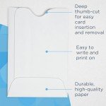 Guardian Gift Card Sleeves, Pack of 500 Blank Key Card Sleeves - Use as Credit Card Holder or Hotel Key Card Envelopes, 2 ⅜ Inches x 3 ½ Inches, White