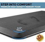 ComfiLife Anti Fatigue Floor Mat – 3/4 Inch Thick Kitchen Mats for Floor, Standing Desk Mat, Kitchen Rug – Comfort at Home, Office – Durable – Stain Resistant – Non-Slip Bottom (20" x 32", Black)