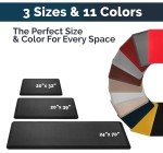 ComfiLife Anti Fatigue Floor Mat – 3/4 Inch Thick Kitchen Mats for Floor, Standing Desk Mat, Kitchen Rug – Comfort at Home, Office – Durable – Stain Resistant – Non-Slip Bottom (20" x 32", Black)