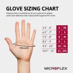 Diamond Grip Microflex Diamond Grip MF-300 Disposable Latex Gloves for Automotive, Healthcare, Machinery Industries - Large, Natural (Case of 1000)