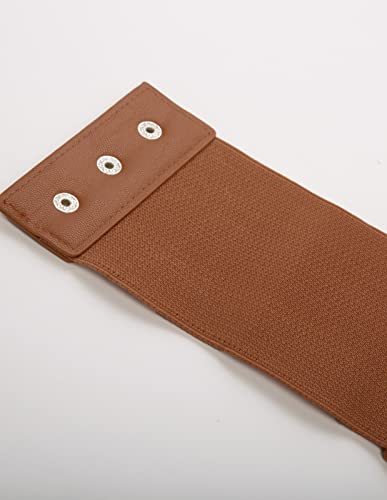 Coffee Stretch Waist Belts for Women - GRACE KARIN