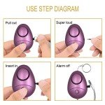 KOSIN 6-Pack Personal Safety Alarm Keychains