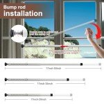 Adjustable Sliding Door Security Bar, 17-50 Inch