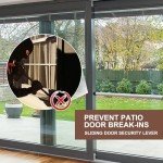 Adjustable Sliding Door Security Bar, 17-50 Inch