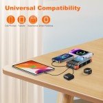 Solar Power Bank 49800mAh with Wireless Charging