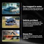 Window Breaker & Seatbelt Cutter Safety Tool Set