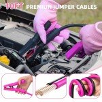 Pink Car Emergency Kit with Jumper Cables & Tools