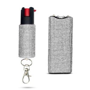 FURY Gem Stone Pepper Spray and Stun Gun Set