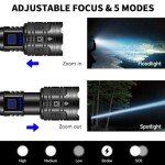 990000LM Rechargeable Tactical Flashlight - 5 Modes