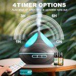 500ML Aromatherapy Oil Diffuser with 8 Essential Oils