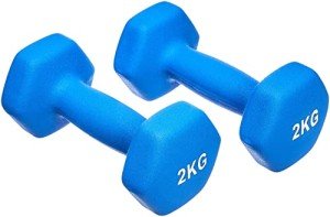 Neoprene Dumbbell Set (2 x 2 kg) - Blue