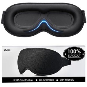 Gritin 100% Blackout Ergonomic Sleep Masks