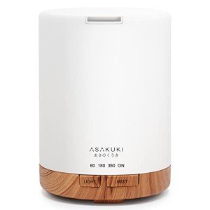 ASAKUKI 300ml Aromatherapy Diffuser with LED Lights