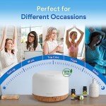 ASAKUKI 500ml Ultrasonic Essential Oil Diffuser