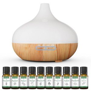 Essential Oil Aroma Diffuser Set with Remote Control