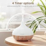 ASAKUKI 300ml Essential Oil Diffuser with Timer