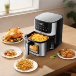 Compact 5 Quart Air Fryer with 8 Presets
