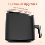 6-Qt Non-Stick Air Fryer with 9 Functions