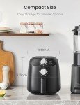 COMFEE Compact Air Fryer with 12 Menu Options