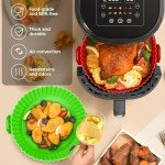 Buauty 3-Pack Reusable Air Fryer Silicone Liners