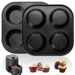 Yomvzake Nonstick Air Fryer Muffin Pan Set
